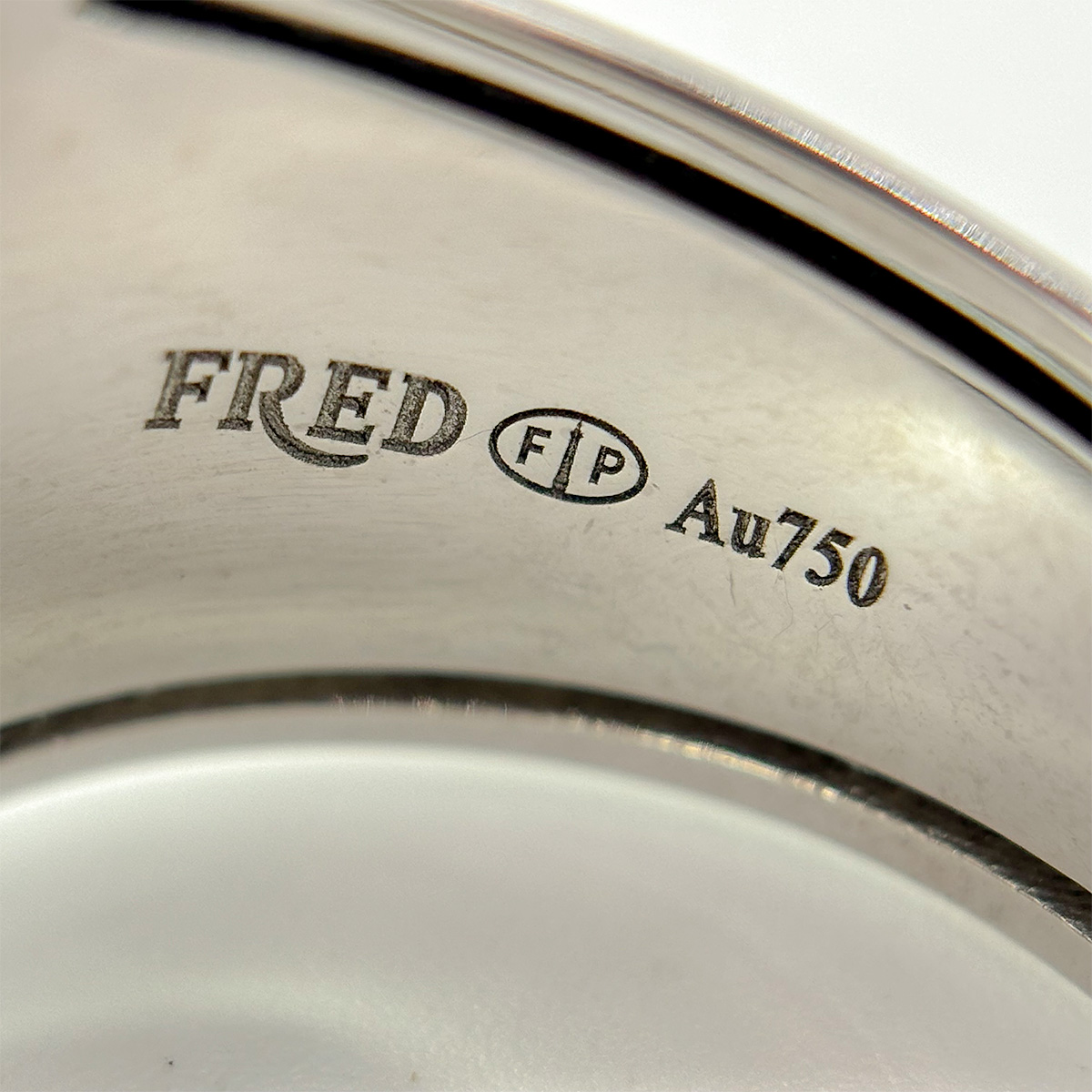 フレッド FRED パンドゥスークル リング シェル WG YG 23号 #64 宝石 【中古】10004813