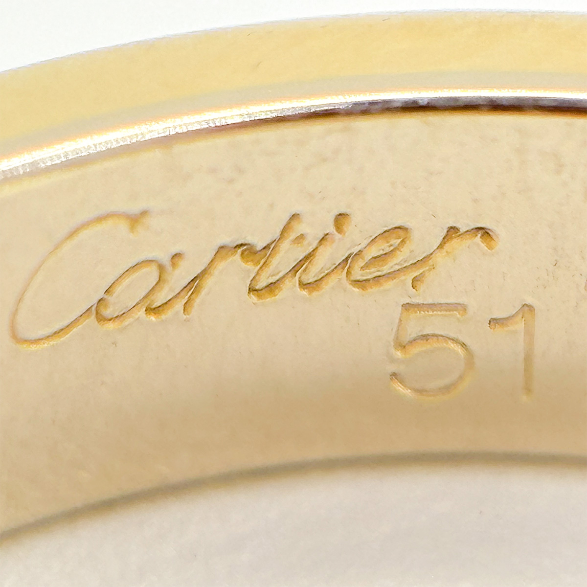 カルティエ Cartier 1988SNOE リング WG PG YG 10号 #51 【中古】10005689