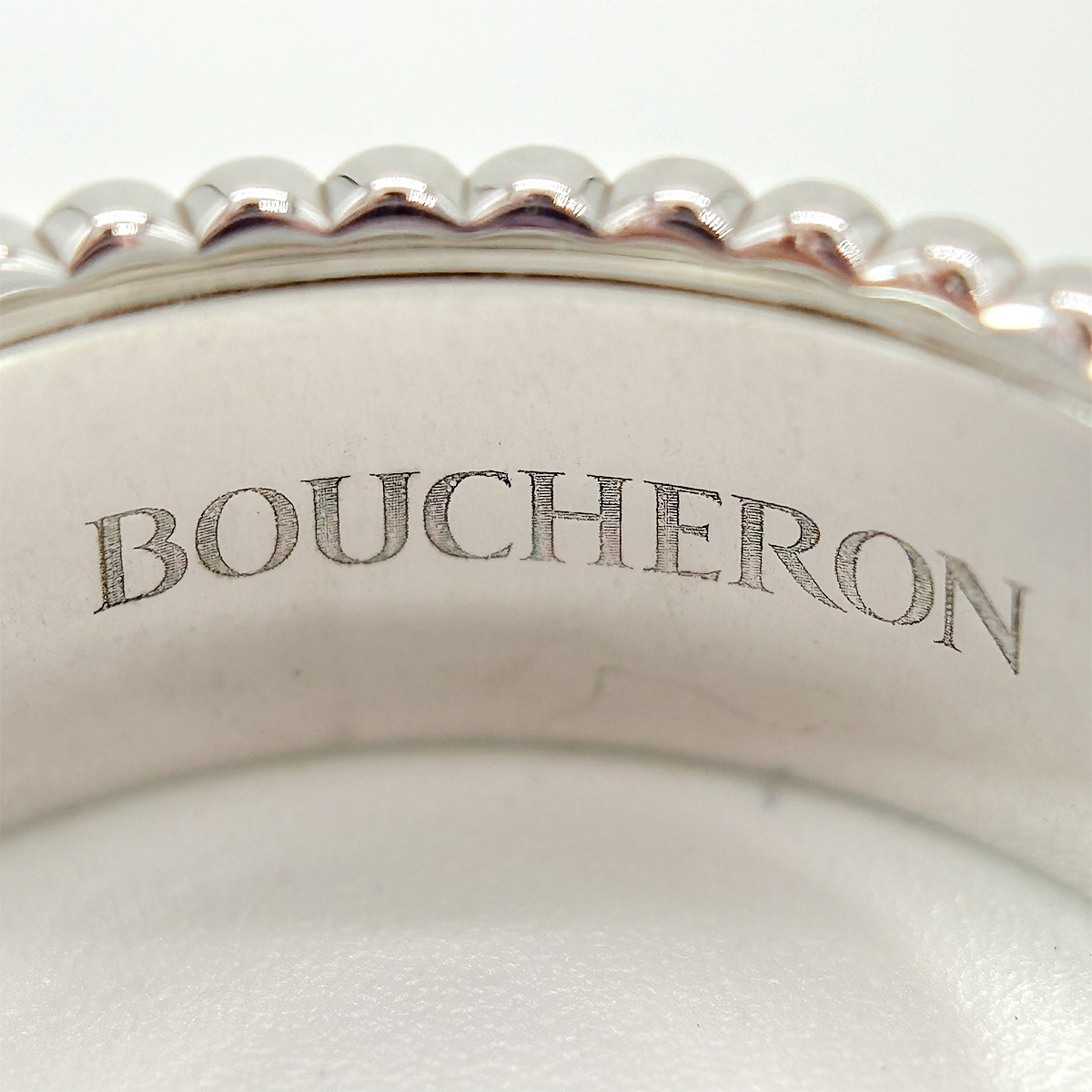 ブシュロン Boucheron キャトルブラックスモール リング WG 12号 #52 【中古】10006072