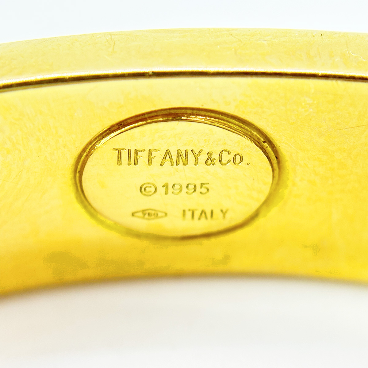 ティファニー Tiffany & Co 1995 バングル ダイヤモンド YG  宝石 【中古】10006089